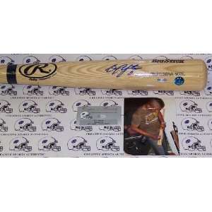   Bat   BJ   Official Rawlings Natural Big Stick