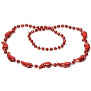    Lets Party By Mini Chili Pepper Bead Necklaces 