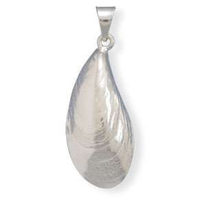   Shell Extra Large Pendant Sterling Silver Necklace, 18 inch Jewelry