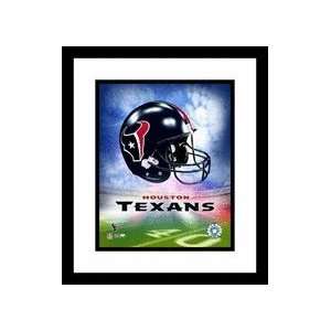 Houston Texans NFL Team Logo and Football Helmet Collage Framed 8 x 