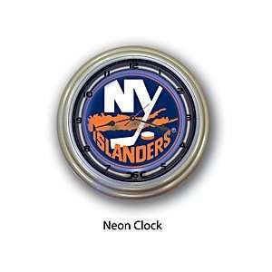 NHL New York Islanders 14 Inch Neon Clock  Sports 