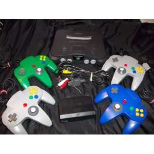 Nintendo 64 Game System with 4 Controllers