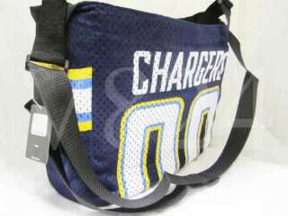 NFL San Diego CHARGERS Quarterback Jersey Tote Bag  