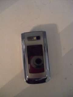 Nokia Verizon cell phone silver flip top model #6205 type RM 347 