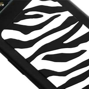 For Motorola DROID RAZR Rubber SILICONE Soft Gel Skin Case Cover Zebra