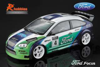 10 Ford Focus PC Transparent 190mm RC Car Body Shell  