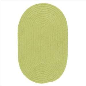  Braided Softex Celery Outdoor Rug Size 24 x 108 Oval 