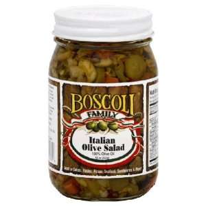  Boscoli, Olive Salad Ital Oil, 16 OZ (Pack of 6) Health 