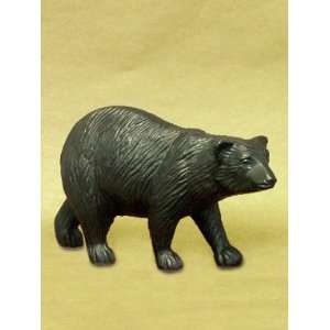 Walking Bear Statue Cast Iron Black