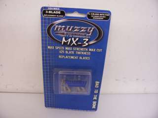 Replacement Blades for 100 Grain Muzzy MX3 Broadheads  