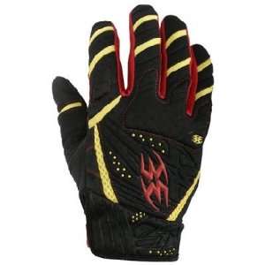  Empire 2008 LTD SE Paintball Gloves   Red/Yellow Small 