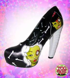 TOO FAST   SPINELESS ZOMBIE, ZOMBIEWOOD, PLATFORM PUMP SHOE 