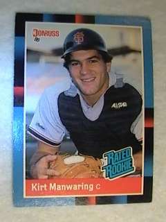 1988 Don Russ/Leaf Kirt Manwaring, Rated Rookie Giants  