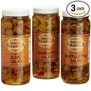 Enrico Formella Ultimate Salad, 16 Ounce Glass Jars (Pack of 3 