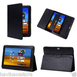 Black REAL Leather Case 4 Samsung Galaxy Tab 10.1 P7510  