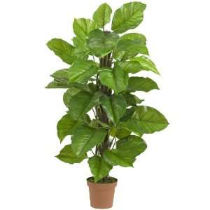 Real Looking 52 Large Leaf Philodendron Silk Plant(Real Touch) Green 