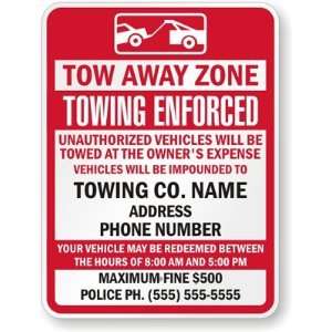 , Vehicles Will Be Impounded To, Towing Co. Name Address Phone Number 