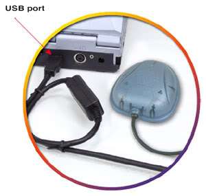 Sirf GPS RECEIVER ANTENNA SENSOR Auto Route LAPTOP USB  