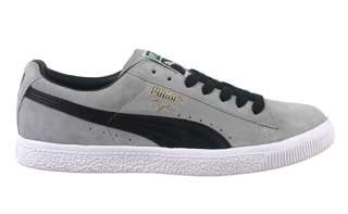 Puma Mens Shoes Clyde Script Limestone Grey Sneakers 35190708  