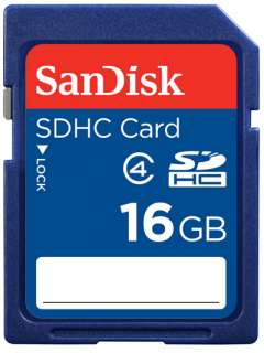 SanDisk SD HD 16 GB memory card SDHC class 4 +CASE 16 G 619659055639 