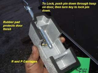 Cargo Trailer Door Locks, Cam Bar DL80 KEYED ALIKE  