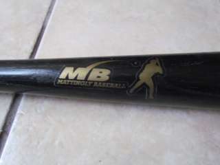 PHILLIES JIM THOME GAME USED AUTOGRAPHED MATTINGLY BAT 604 HR HALL OF 