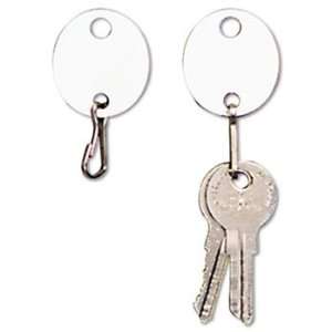  MMF Industries 201800706   Oval Snap Hook Key Tags, Plastic 