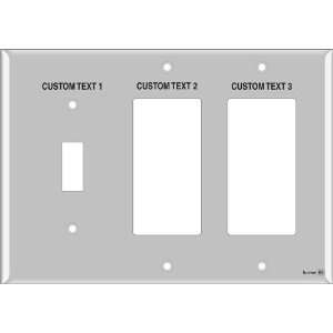   Light Switch Labels 1 Toggle 2 Decora (plastic   standard size) Home