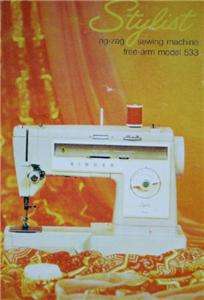 Singer 533 Stylist Sewing Machine Manual On CD  