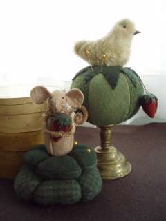 Primitive Chick and Mouse Pincushion Pattern  