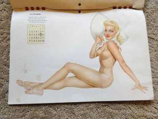 1944 Pin Up Original Calendar Varga Art  