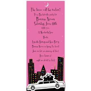  Out Invitations   Party Girls Limo Invitation