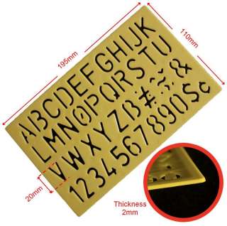Capital Upper Small Lower Case Alphabet Number STENCIL  
