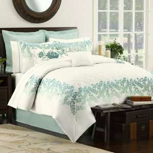  Emory Embroidered Oversize Queen 8 Piece Comforter Bed In 