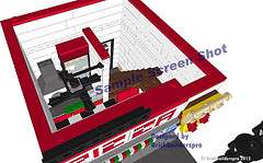 Pizza Shop City Restaurant Instructions CD Custom Lego ®, 10218 10224 