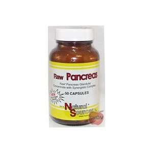  Natural Sources   Raw Pancreas   50 Caps. Health 