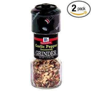 McCormick Garlic Pepper Seasoning Grinder 1.23 Ounce Unit (Pack of 12 