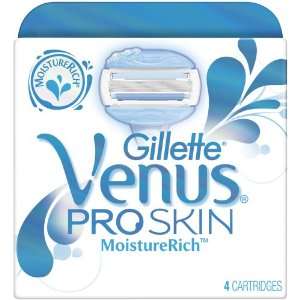   Venus ProSkin MoistureRich Womens Razor Refill Cartridge, 4 Count