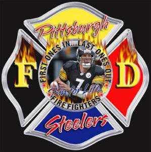 Pittsburgh Steelers FireFighter sticker, Decal IAFF  