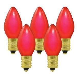  Club Pack of 25 C9 Ceramic Red Replacement Christmas Light 