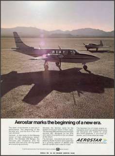 1970 AEROSTAR 200 RANGER AIRPLANE Vintage AD~Aviation  