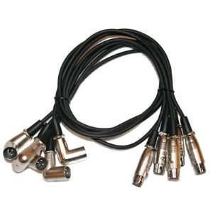   Right Angle to XLR straight Female Adapter Cable/Patch Cords