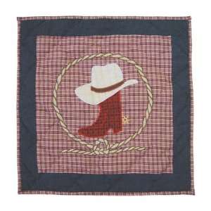    Rodeo Cow Girl Boot Toss Pillow 16 x 16 In.