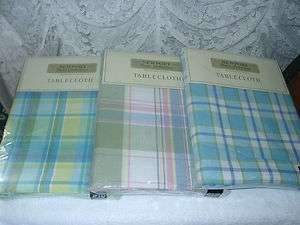   /Easter various colored plaid tablecloths U pick color & size  