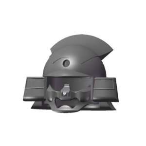  Samurai Helmet with Mask (Dark Gray)   LEGO Compatible 