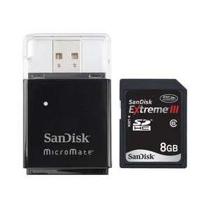  SanDisk 8GB Extreme III Secure Digital High Capacity (SDHC 