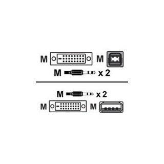 12FT Dvi d Cable USB Kb & Mouse & Audio for SC4UAD/SC400 & SC500 Ser 