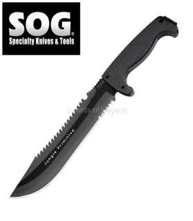 SOG Fusion Jungle Primitive Bowie Knife F03T *NEW*  