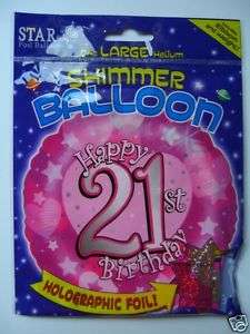 21st Birthday   Cake Candles(M) & Small Party Badge {2}  