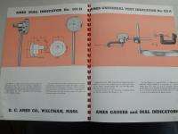 Vintage 1946 Ames Dial Indicators Gauges Catalog Set  